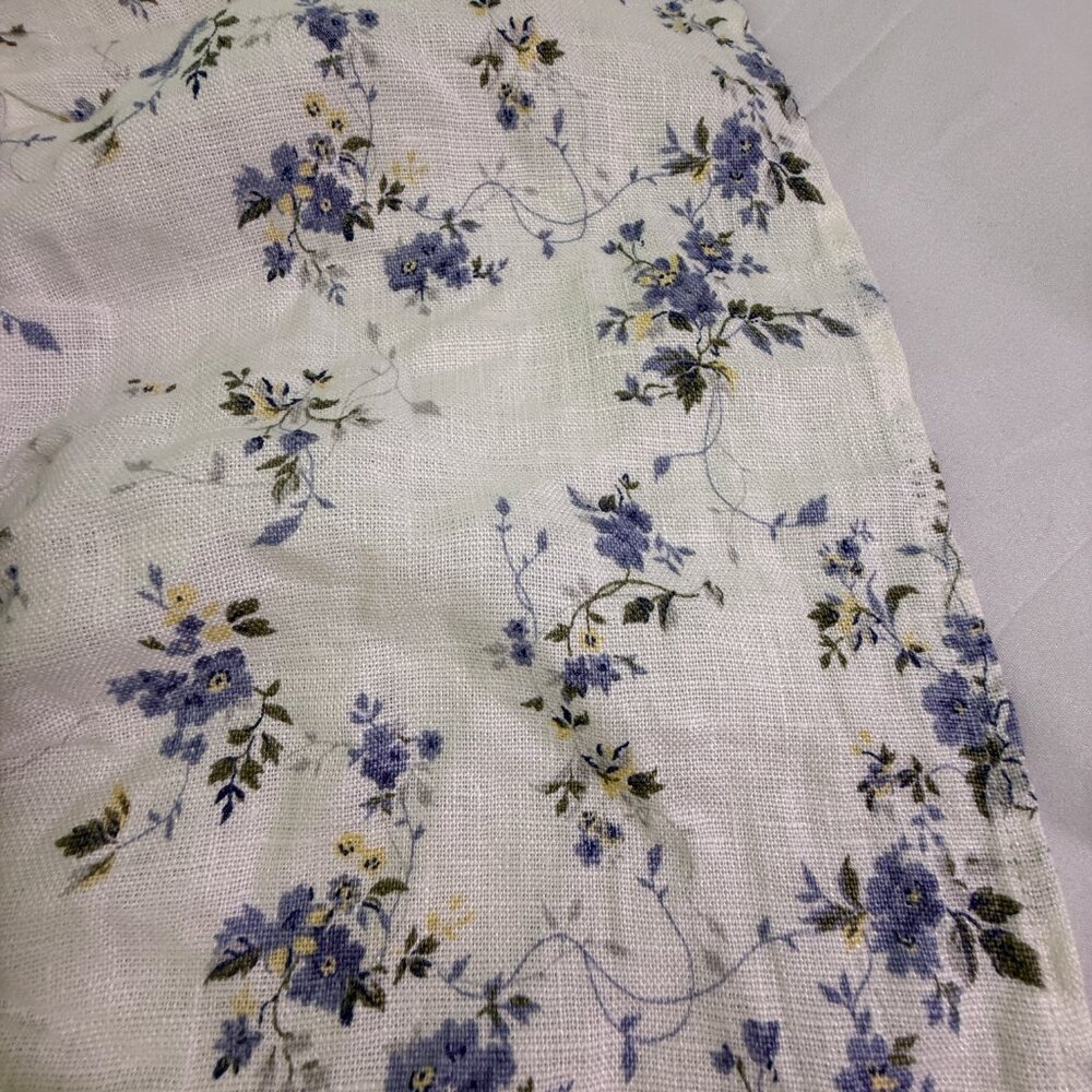 Reformation Floral Midi Dress Blue White Square Neck Wide Strap Medium - Picture 10 of 11